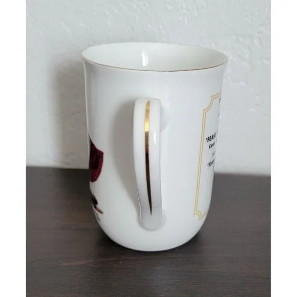 Norman Rockwell Cambridge Collectibles Mug Gold Trim Saturday Evening Post Cup - Picture 4 of 6